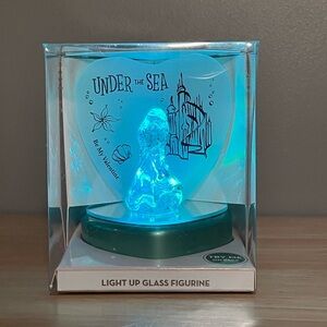Disney Little Mermaid Glass Light Up Figurine